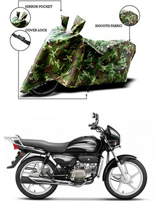 DeepShakshi AUTOMOTIVE Waterproof Two Wheeler Cover for Hero(Splendor Plus, Green)