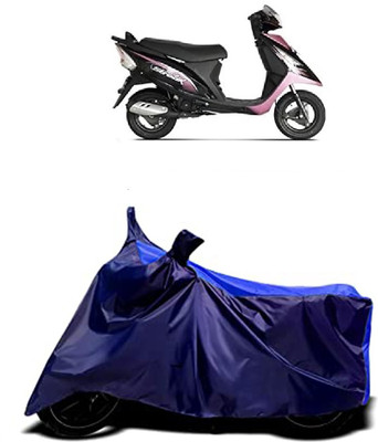 VESMEI Two Wheeler Cover for TVS(Scooty Streak, Blue)