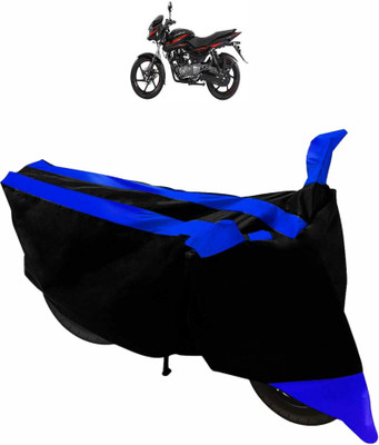 MADAFIYA Two Wheeler Cover for Bajaj(Pulsar 150, Black, Blue)