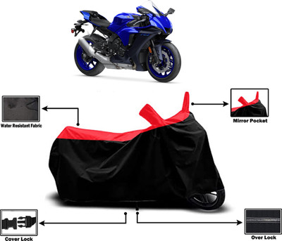 Amexride Two Wheeler Cover for Yamaha(YZF-R1, Red)