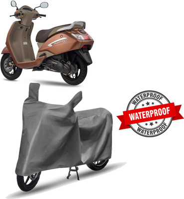APNEK Two Wheeler Cover for TVS(Jupiter, Grey)