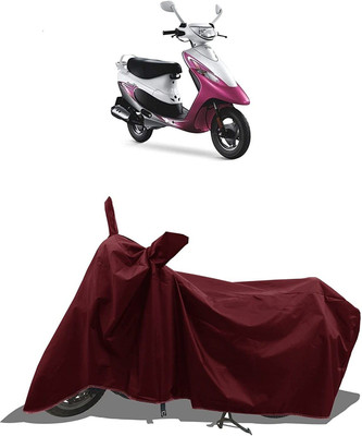 KEDIT Two Wheeler Cover for TVS(Pep+, Maroon)