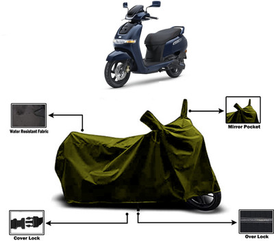 Amexride Two Wheeler Cover for TVS(iQube Electric, Green)