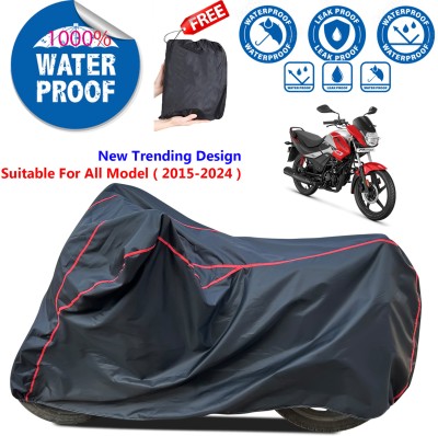 AutoGalaxy Waterproof Two Wheeler Cover for Hero(Passion Pro i3S, Black)