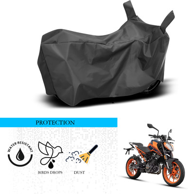 ANTHUB Waterproof Two Wheeler Cover for KTM(Duke 200, Black)