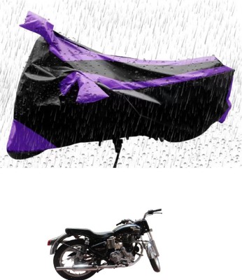 RONISH Waterproof Two Wheeler Cover for Royal Enfield(Electra 4S, Purple, Black)