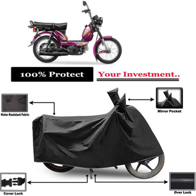 KEDIT Two Wheeler Cover for TVS(XL 100 Heavy Duty, Black)