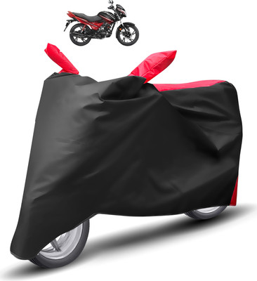 Caronix Two Wheeler Cover for Hero(Glamour, Red)