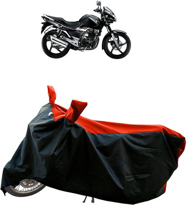 KEDIT Two Wheeler Cover for Suzuki(GS 150R, Red, Black)