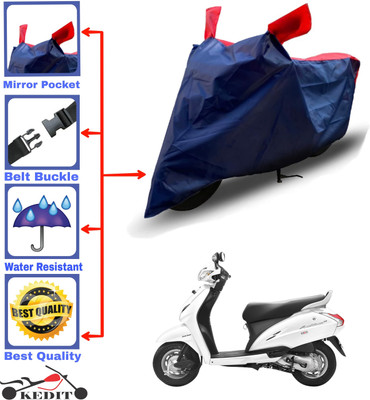 AASHTIK MART Two Wheeler Cover for Honda(Activa 4G, Red, Blue)