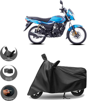 WMIZEXA Waterproof Two Wheeler Cover for Bajaj(Platina 110 H-Gear, Black)