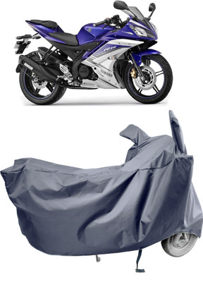 Amexride Two Wheeler Cover for Yamaha(YZF-R15 V2 BS6, Grey)