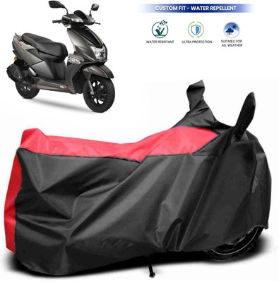 ma collections Waterproof Two Wheeler Cover for TVS(NTORQ, Red, Black)