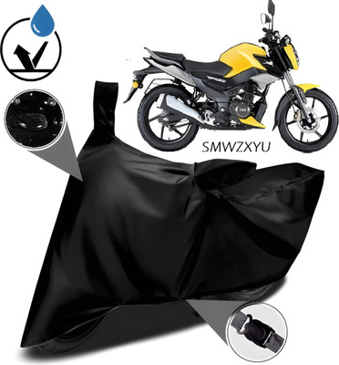 smwzxyu Waterproof Two Wheeler Cover for TVS(Apache RTR 160, Black)