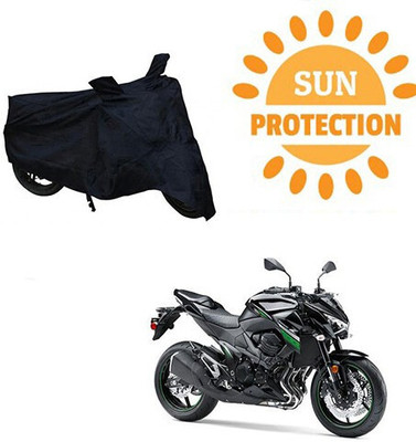 DeepShakshi AUTOMOTIVE Waterproof Two Wheeler Cover for Kawasaki(Z800, Black)