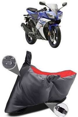 SK AUTO Waterproof Two Wheeler Cover for Yamaha(R15, Red, Black)