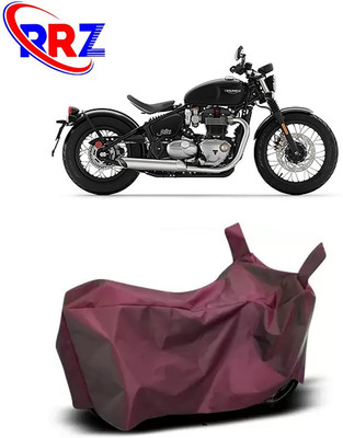 RRZ Waterproof Two Wheeler Cover for Triumph(Bonneville Bobber, Maroon)