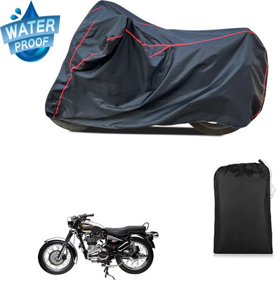 CODOKI Waterproof Two Wheeler Cover for Royal Enfield(Electra Delux, Black)