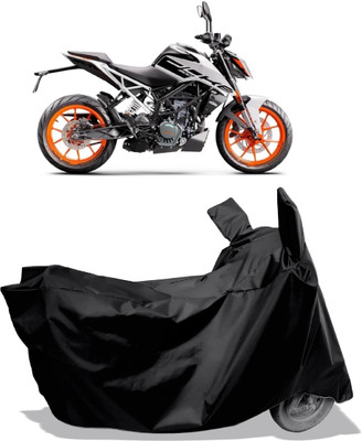 Amexride Two Wheeler Cover for KTM(200 Duke BS6, Black)