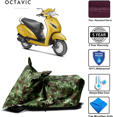 octavic Waterproof Two Wheeler Cover for Honda(Activa, Green)