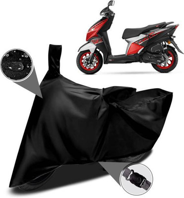 smwzxyu Waterproof Two Wheeler Cover for TVS(Zest, Black)