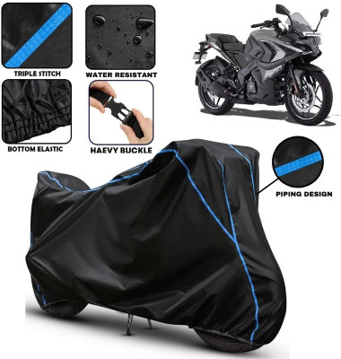 AutoGalaxy Waterproof Two Wheeler Cover for Bajaj(Pulsar RS 200, Black)