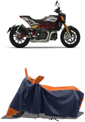 SUGASHRI Waterproof Two Wheeler Cover for Indian(FTR 1200, Orange, Blue)