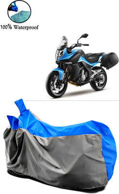 APNEK Waterproof Two Wheeler Cover for CFMoto(650 NK, Grey, Blue)