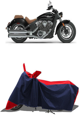 SUGASHRI Waterproof Two Wheeler Cover for Indian(Scout, Red, Blue)
