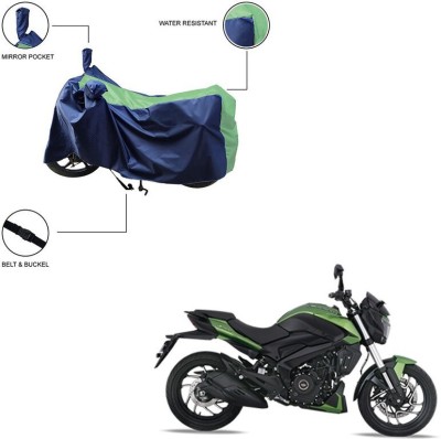 Furnish Flow Two Wheeler Cover for Bajaj(Dominar 250, Green, Blue)