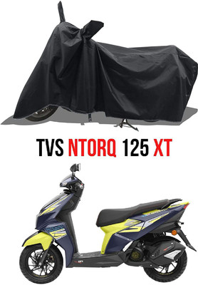 KEDIT Two Wheeler Cover for TVS(Ntorq 125, Black)