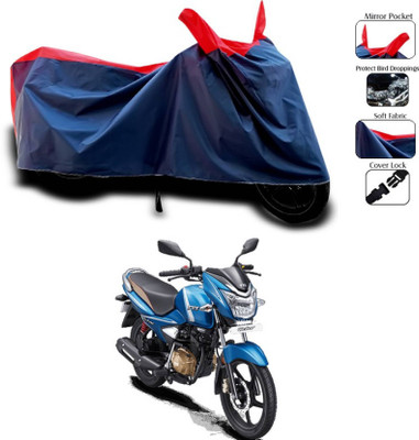 KEDIT Two Wheeler Cover for TVS(Victor GLX, Red, Blue)