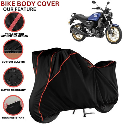 kerwa Waterproof Two Wheeler Cover for Yamaha(FZ-X, Black, Red)