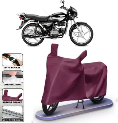 Mdstar Waterproof Two Wheeler Cover for Hero(MotoCorp Splendor Plus, Maroon)