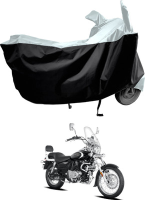 Amexride Two Wheeler Cover for Bajaj(Avenger Cruise 220 BS6, Blue, Black)