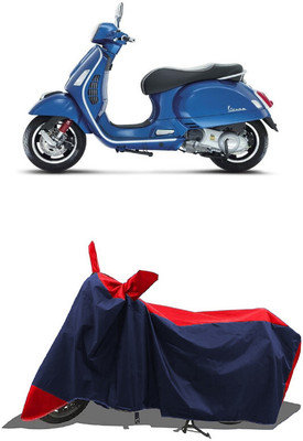 SUGASHRI Waterproof Two Wheeler Cover for Vespa(GTS 300 BS6, Red, Blue)