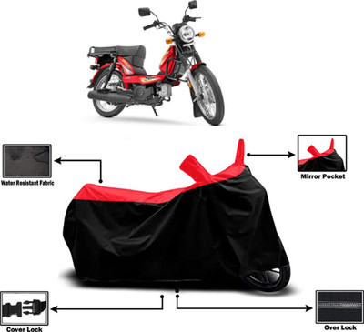 Amexride Two Wheeler Cover for TVS(XL 100 Heavy Duty BS6, Red)