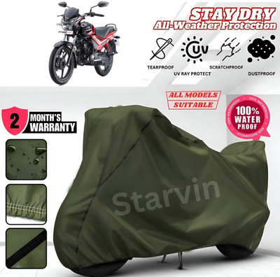 OliverX Waterproof Two Wheeler Cover for TVS(Star City, Green)