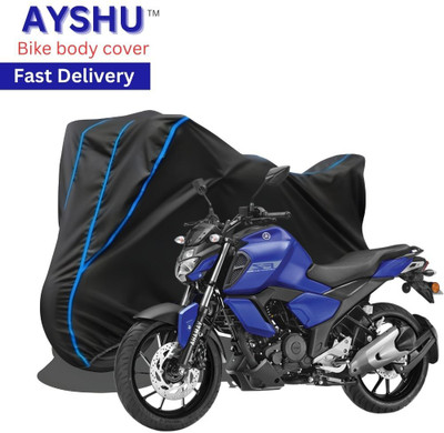 AYSHU Waterproof Two Wheeler Cover for Yamaha(FZ FI, Black, Red)