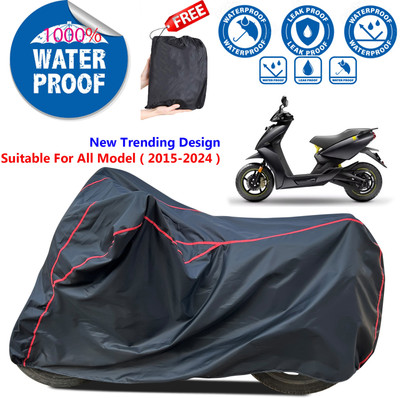 AutoGalaxy Waterproof Two Wheeler Cover for Ather(450, Black)