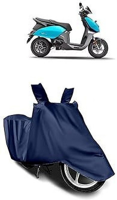 COTSHER Waterproof Two Wheeler Cover for Hero Electric(Electric, Black, Blue)