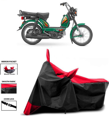 WMIZEXA Two Wheeler Cover for TVS(XL 100 Comfort, Red, Black)