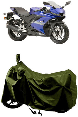 SUGASHRI Waterproof Two Wheeler Cover for Yamaha(YZF R15S BS6, Green)