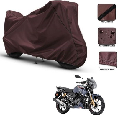 Car Life Two Wheeler Cover for TVS(Apache RTR 180, Maroon, Black)