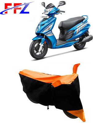 FFZ Waterproof Two Wheeler Cover for Hero(Maestro Edge, Black, Orange)