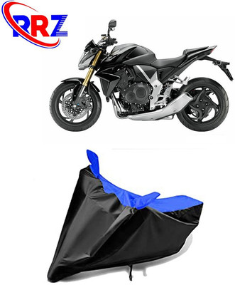 RRZ Waterproof Two Wheeler Cover for Honda(CB1000R Plus, Black, Blue)