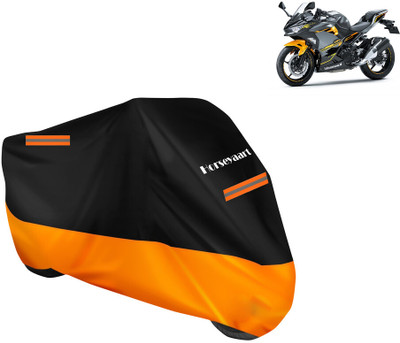 Horseyaart Waterproof Two Wheeler Cover for Kawasaki(Ninja 250, Orange)