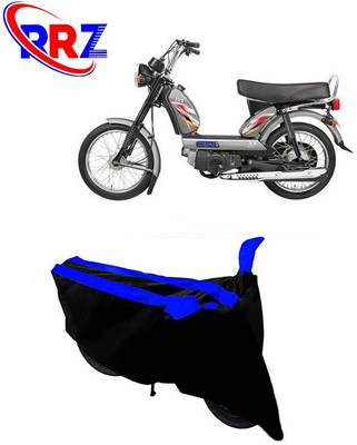 RRZ Waterproof Two Wheeler Cover for TVS(XL Super, Black, Blue)