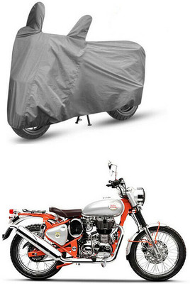 MMSSTAR Waterproof Two Wheeler Cover for Royal Enfield(Bullet Trials 350, Grey)
