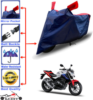 AASHTIK MART Two Wheeler Cover for Honda(CBR 250R, Red, Blue)
